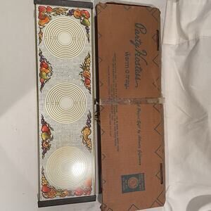 Mid Century WARM-O-TRAY Triple Warming Hot Plate Salvatore Puglisi Vintage Retro